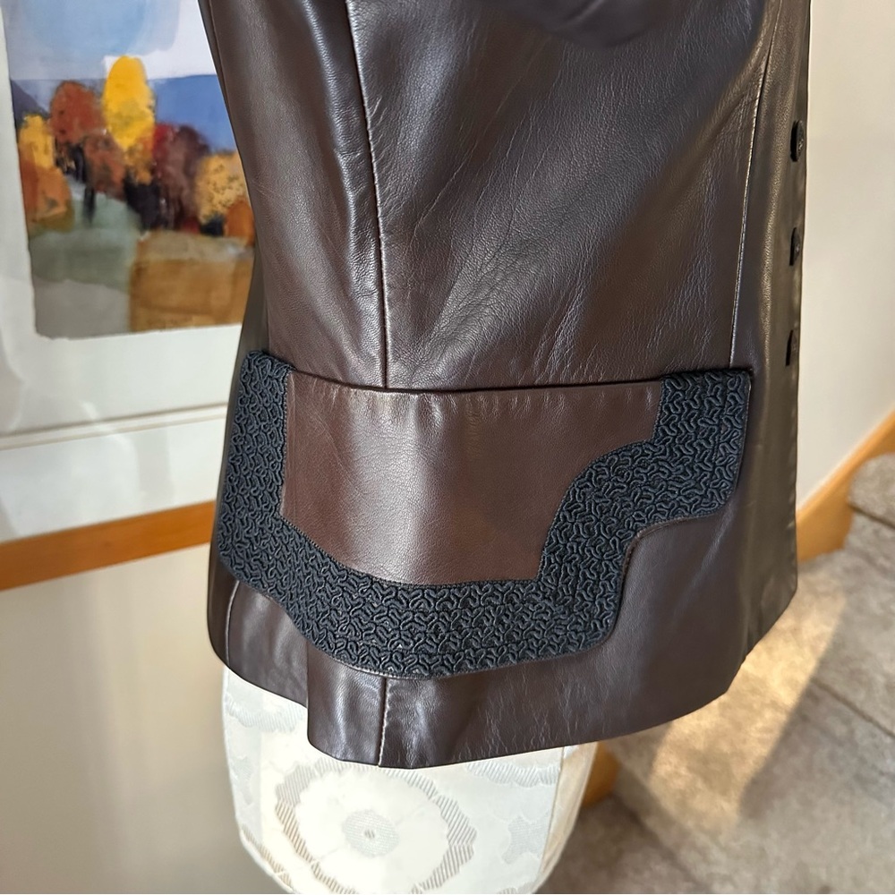 Zelda Genuine Leather Jacket 6 - Picture 5 of 11